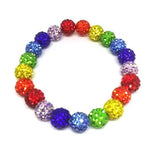 Rhinestone Studded Bead Bracelets