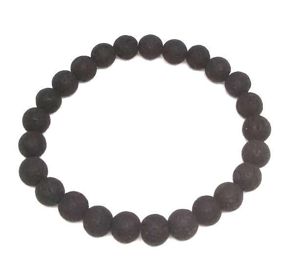 Black Lava Bead Bracelet